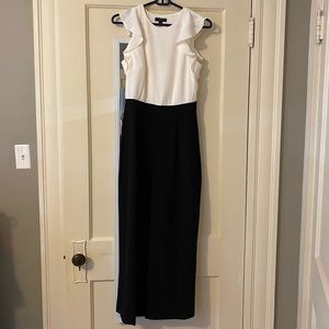J. Crew black and white romper. Size 0.